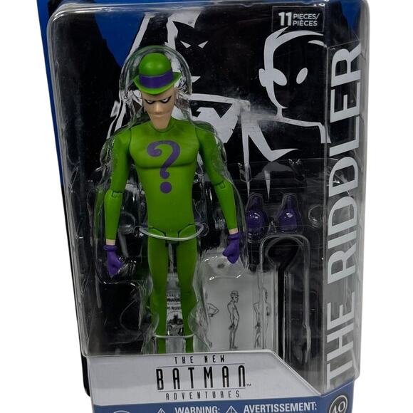 DC Collectibles Batman Animated Series The Riddler Figure 40 New Adventures - Picture 2 of 7